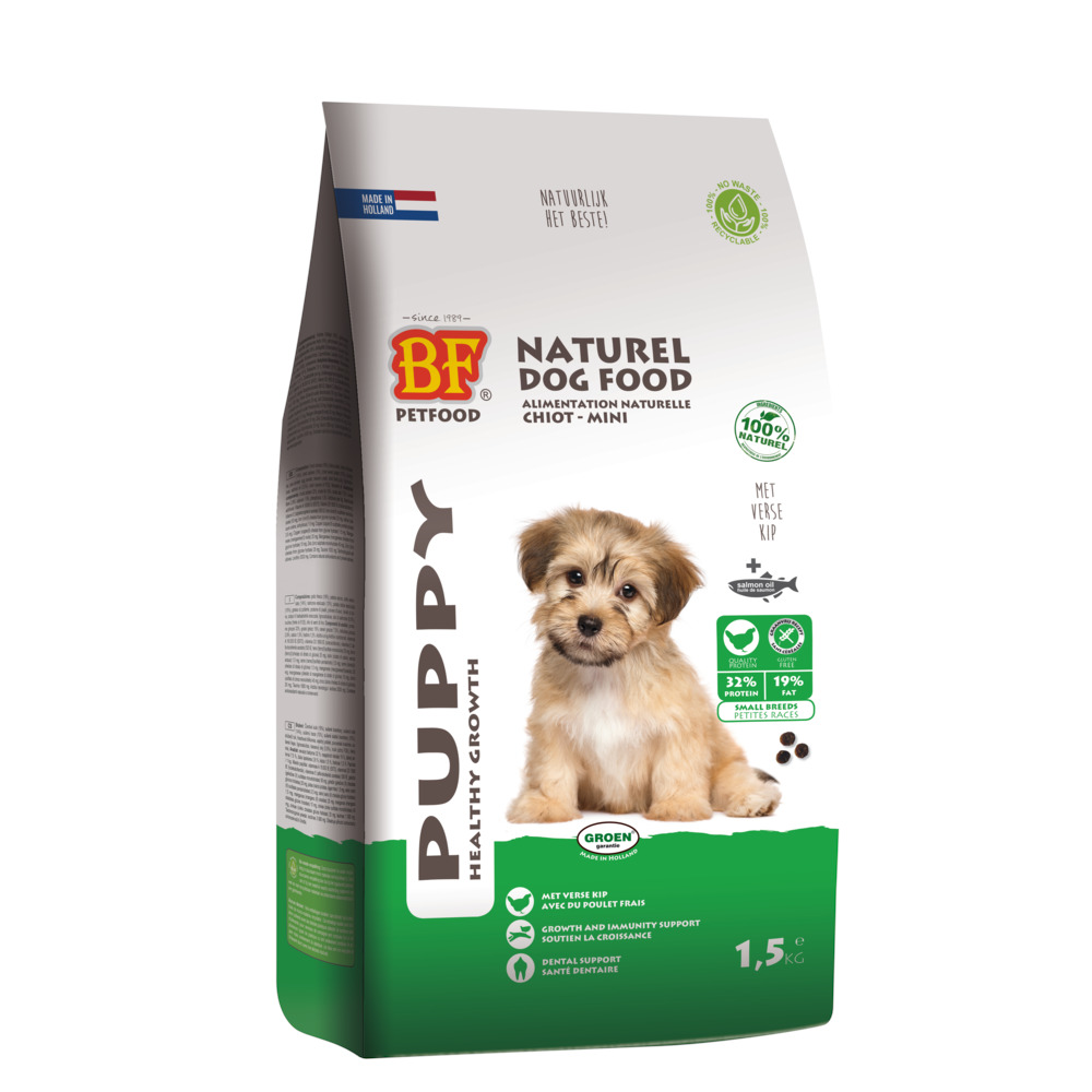 BF Petfood Puppy Small Breed - Hondenvoer - 1.5 Kilogram - kalkoen