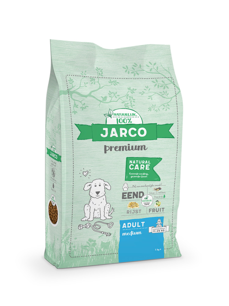Jarco Dog Medium Adult - Hondenvoer - 2 Kilogram - eend