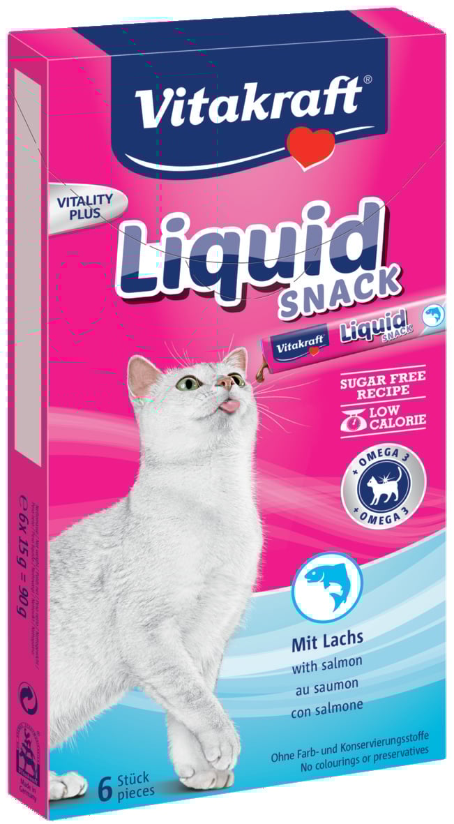 Vitakraft Cat-Liquid - Kattensnacks - 90 - zalm