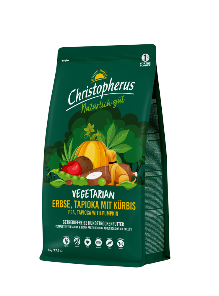 Christopherus Vegetarian - Hondenvoer - 8 Kilogram - groente