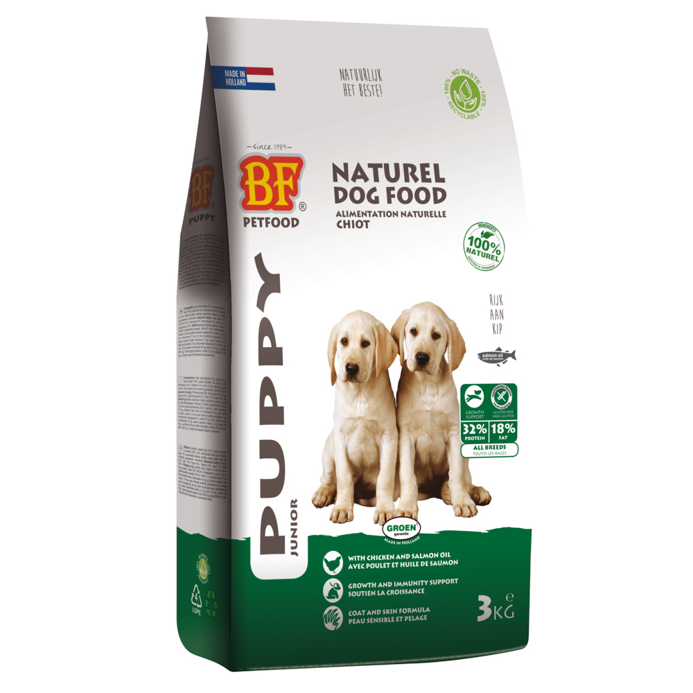 BF Petfood Puppy - Hondenvoer - 3 Kilogram - kip