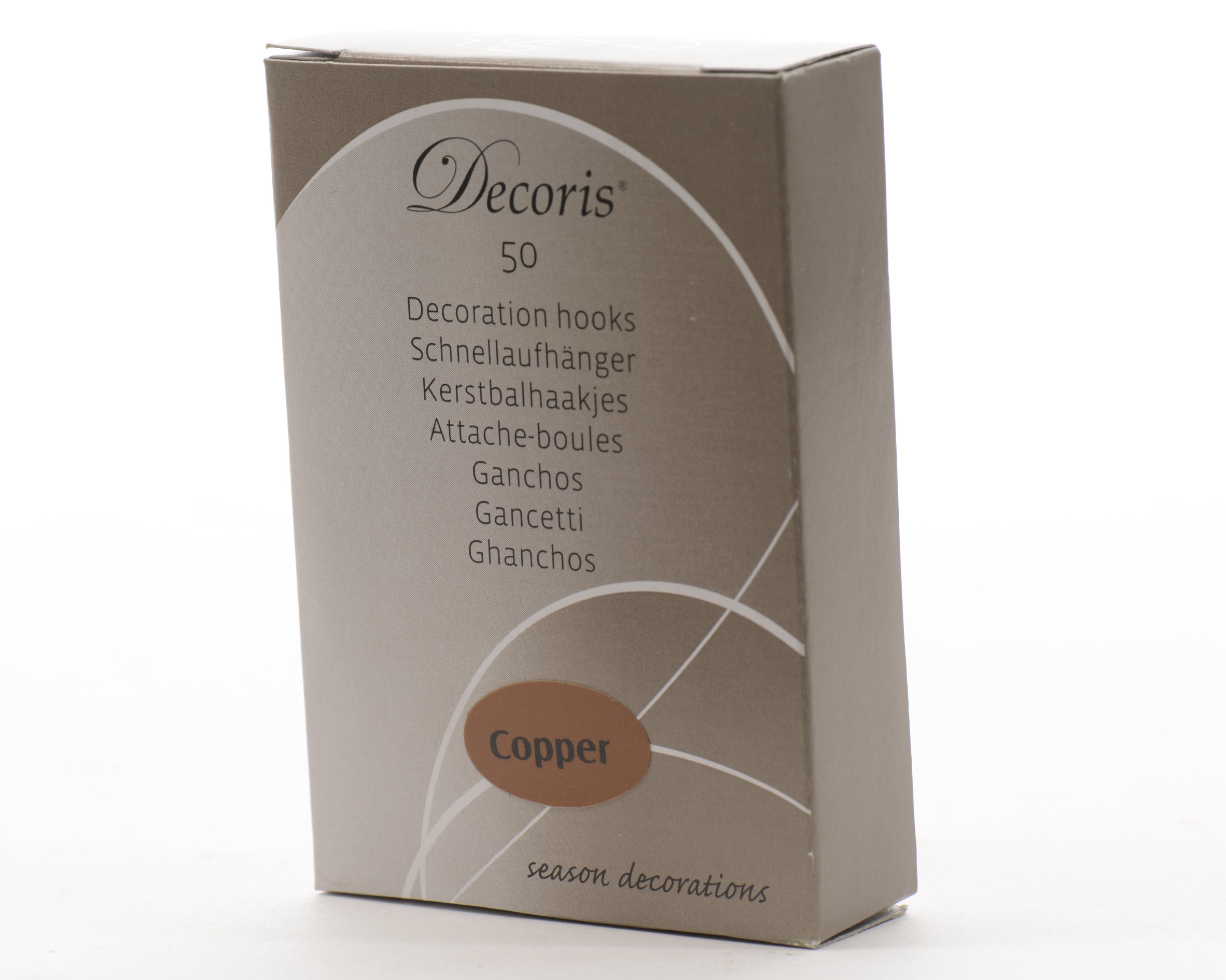 Kerstbalhaakjes - Koper - 10x5.5x2 cm