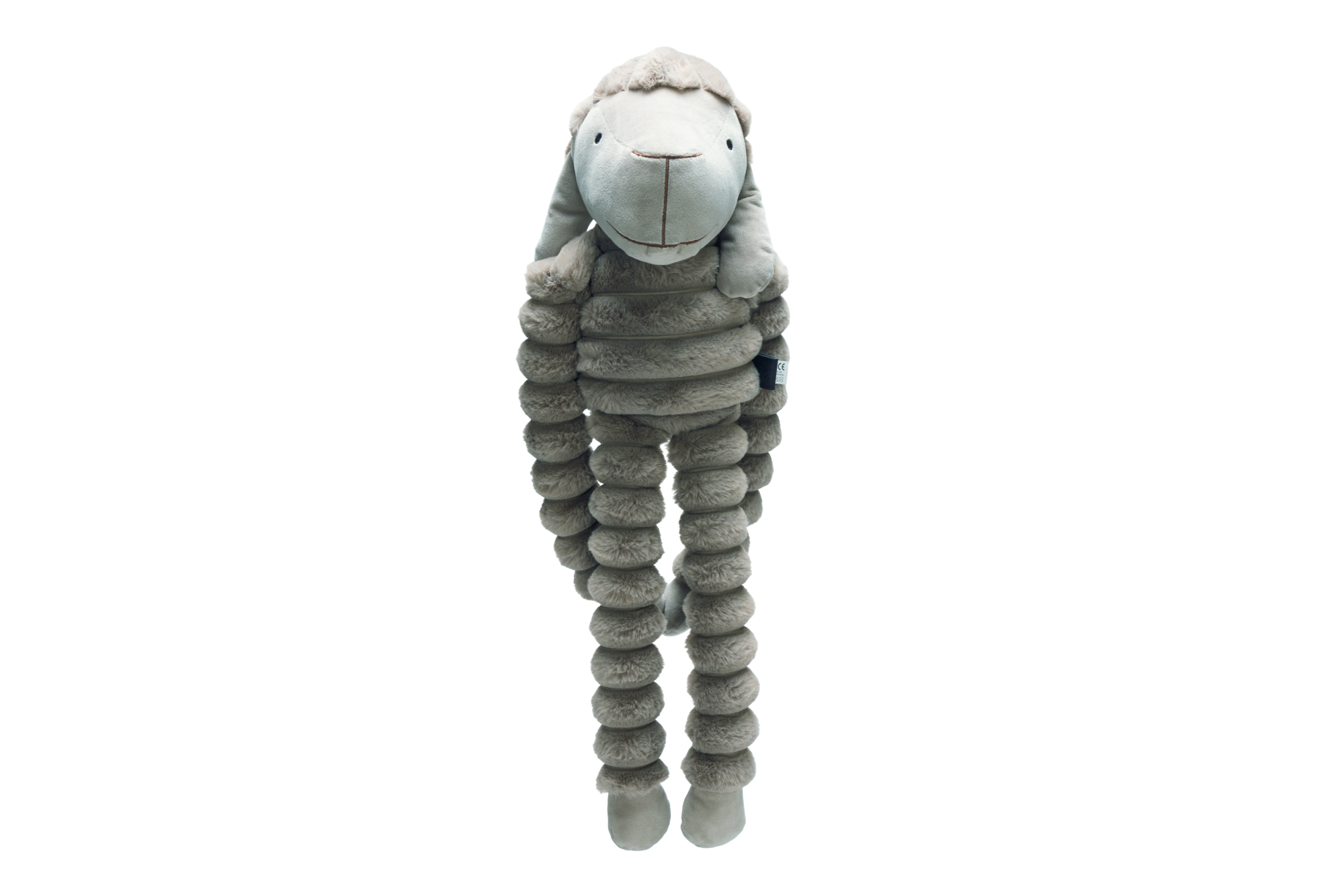 Designed by Lotte Reza Hang Schaap - Pluche Knuffel - Hondenspeelgoed - Beige - 18x80x15 cm