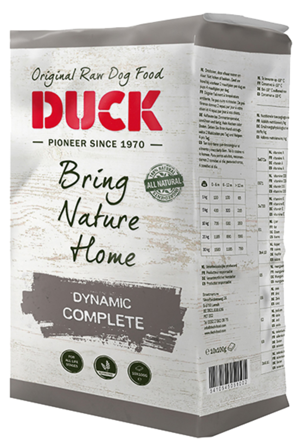 Duck Dynamiek Compleet - Hondenvoer - 1 Kilogram - rund