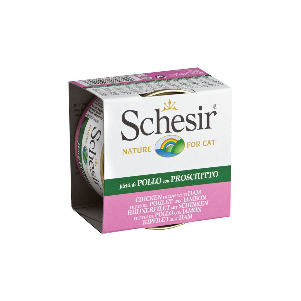 Schesir - Kattenvoer - 85 Gram - kip, ham