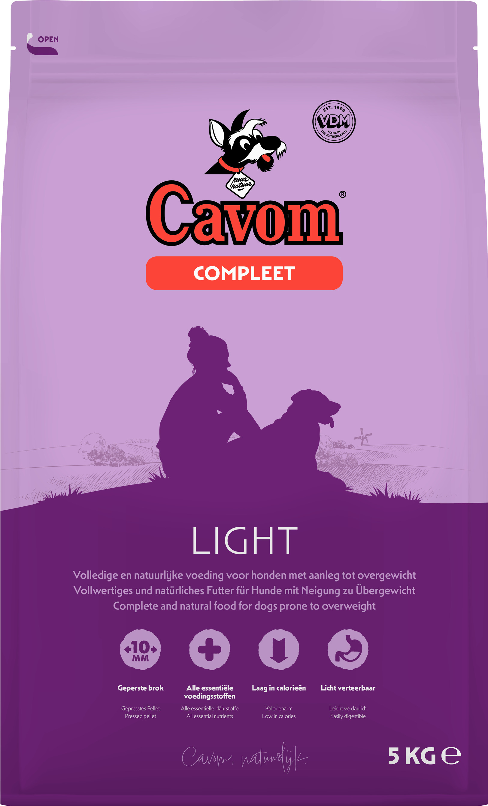 Cavom Compleet Light - Hondenvoer - 5 Kilogram - rund Cavom Compleet Light - Hondenvoer - 5 Kilogram - rund
