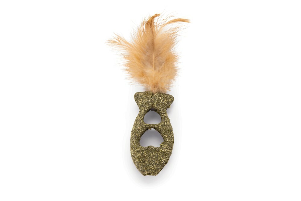 Beeztees Catnip Vis met veren - Kattenspeeltje