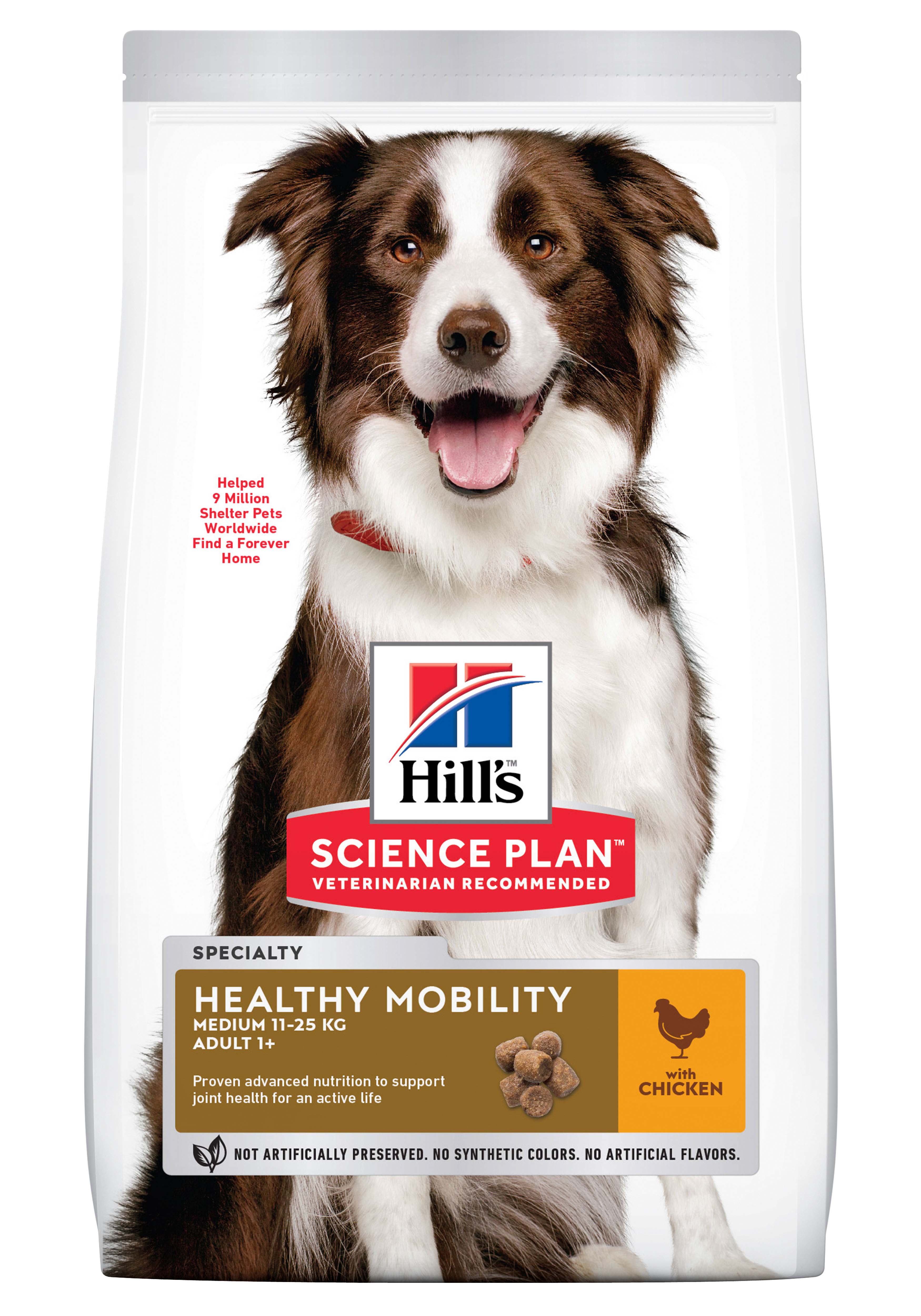 Hill's Science Plan Adult Healty Mobility Medium - Hondenvoer - 12 Kilogram - kip