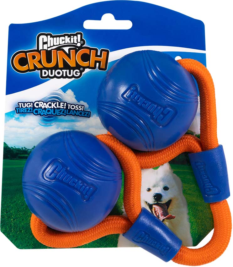 Chuckit Breathe Right Fetch ball - Hondenspeelgoed - Blauw / Oranje - 18x15x7 cm - Medium