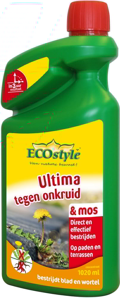 ECOstyle Ultima onkruid & mos concentraat - Onkruid- en mosbestrijder - 1020 Milliliter ECOstyle Ultima onkruid & mos concentraat - Onkruid- en mosbestrijder - 1020 Milliliter