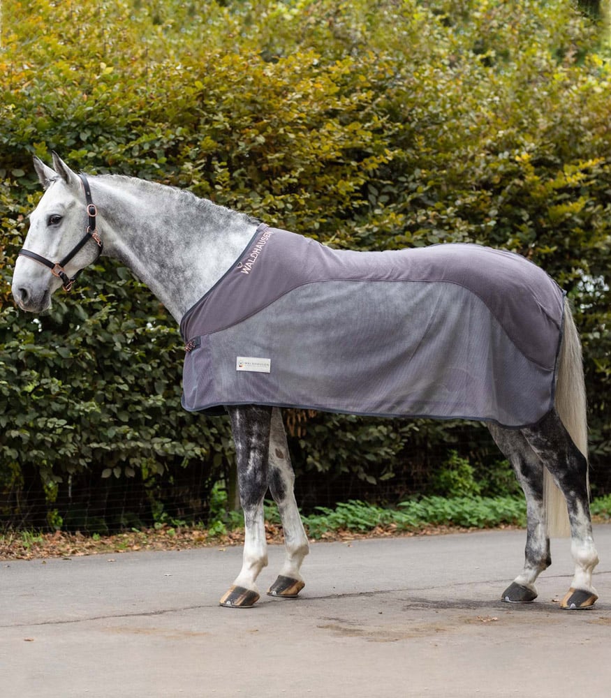 Waldhausen Comfort Fleece - Zweetdeken - Paardendeken - Grijs - 125/175