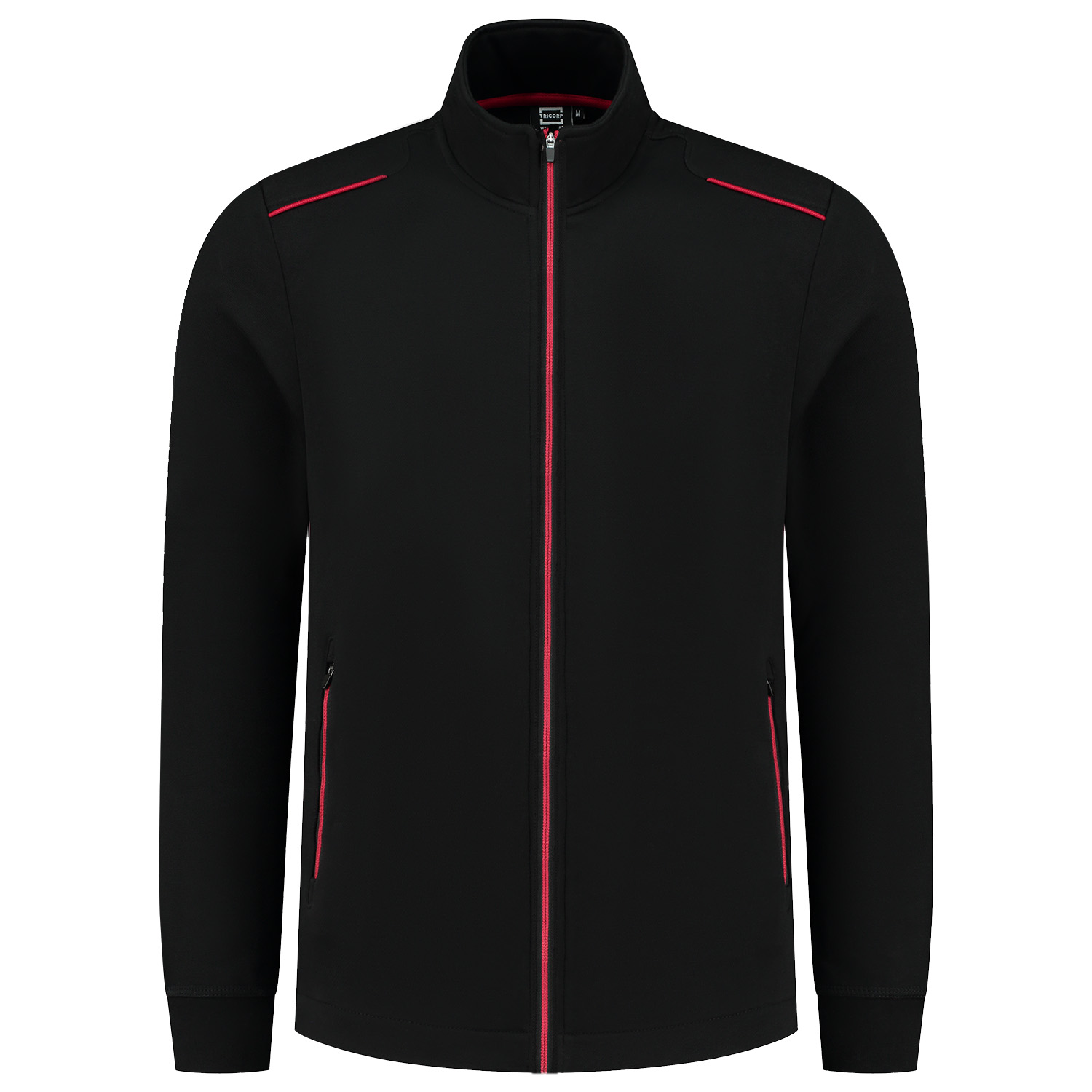 Tricorp Accent 302702 - Vest - Zwart / Rood - 3XL