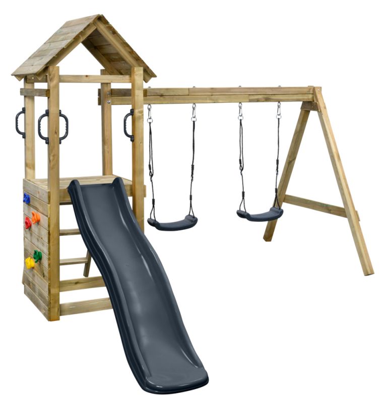 Swing King Maria - Speeltoestel - Grijs - Hout