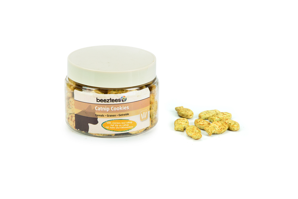 Beeztees Catnip Cookies Granen - Kattensnack - 55 Gram - kip
