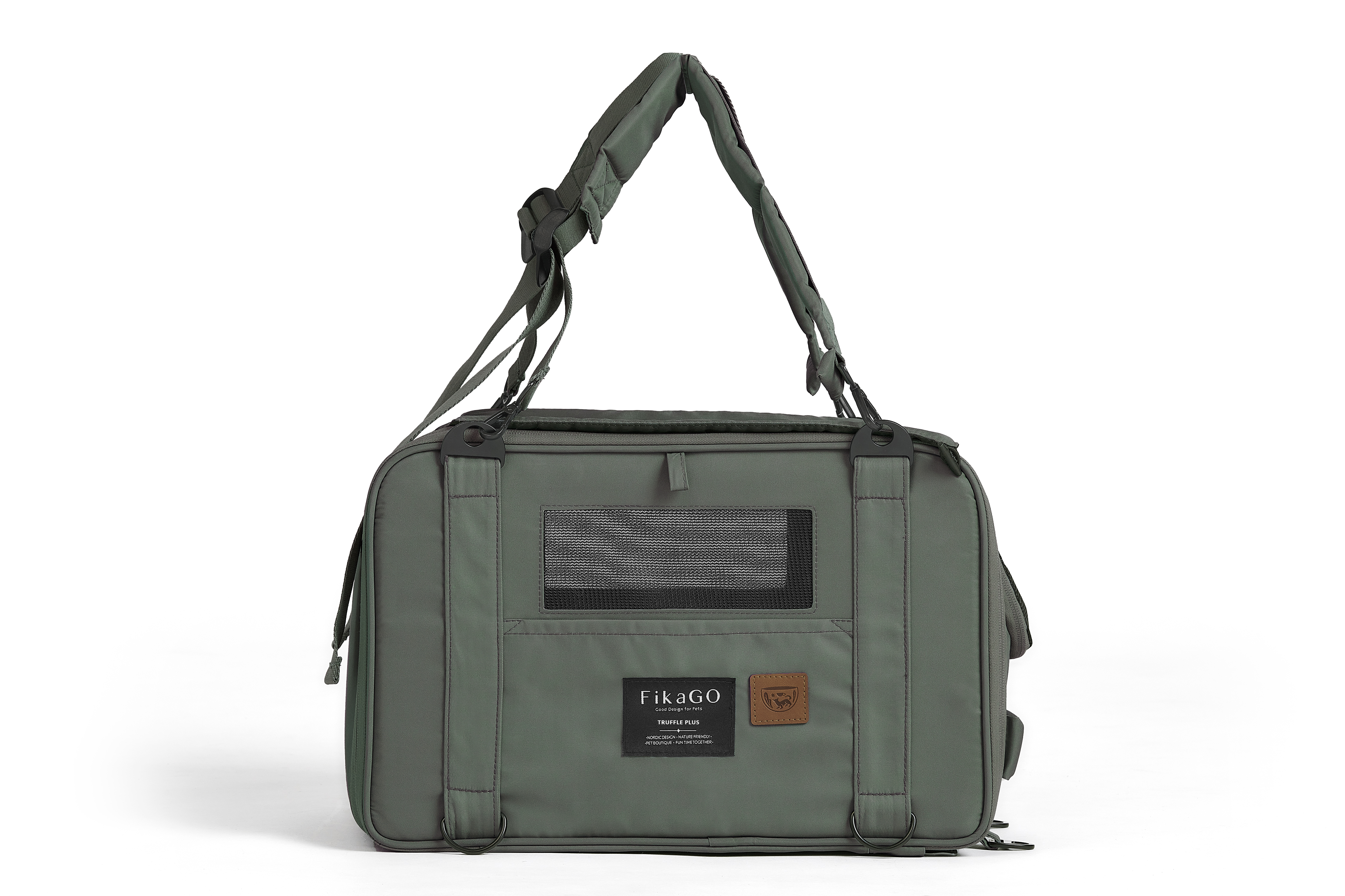 Fikago Truffle Plus - Travel Carrier tot 10 kg- Honden draagtas - Groen - 28x43x27 cm Fikago Truffle Plus - Travel Carrier tot 10 kg- Honden draagtas - Groen - 28x43x27 cm