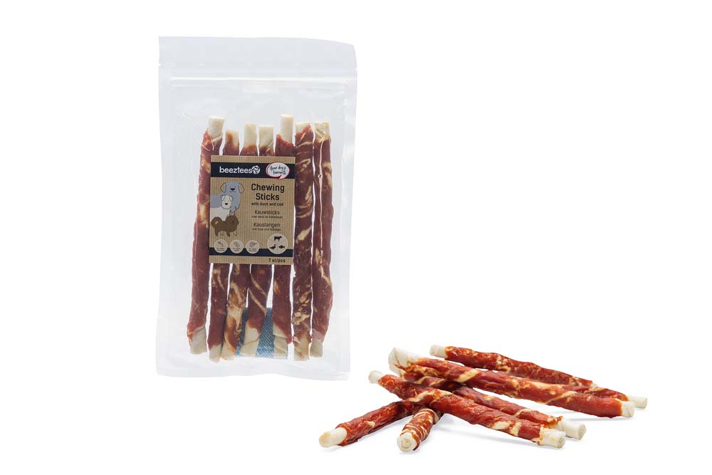 Beeztees Kauwstick - Hondensnack - 7 Stuks - vis