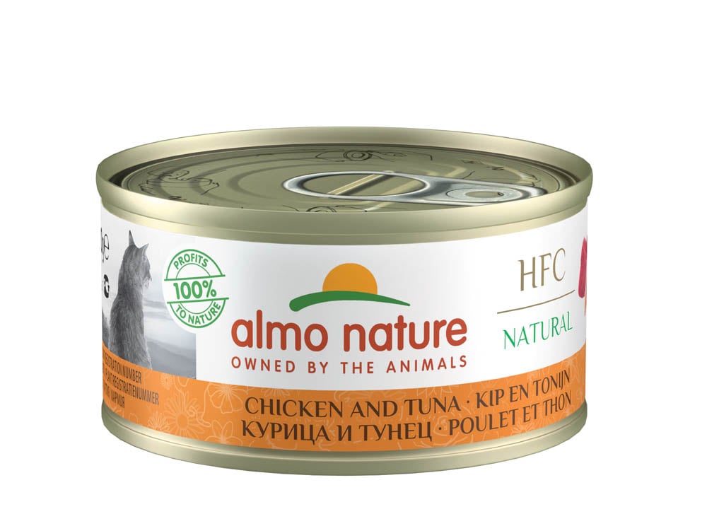 Almo Nature Natural - Kattenvoer - 70 Gram - tonijn, kip