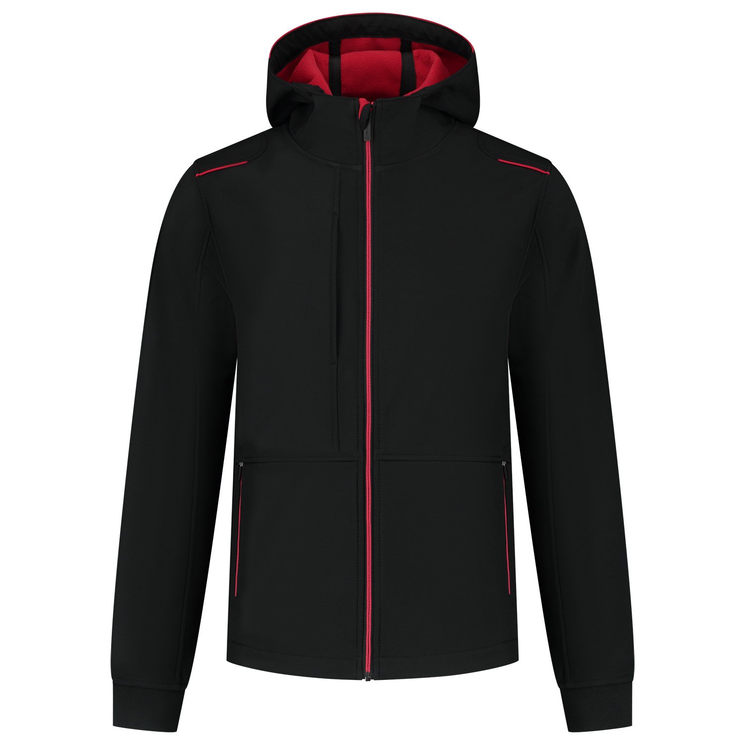 Tricorp Accent 402705 - Softshell jas - Zwart / Rood - 3XL