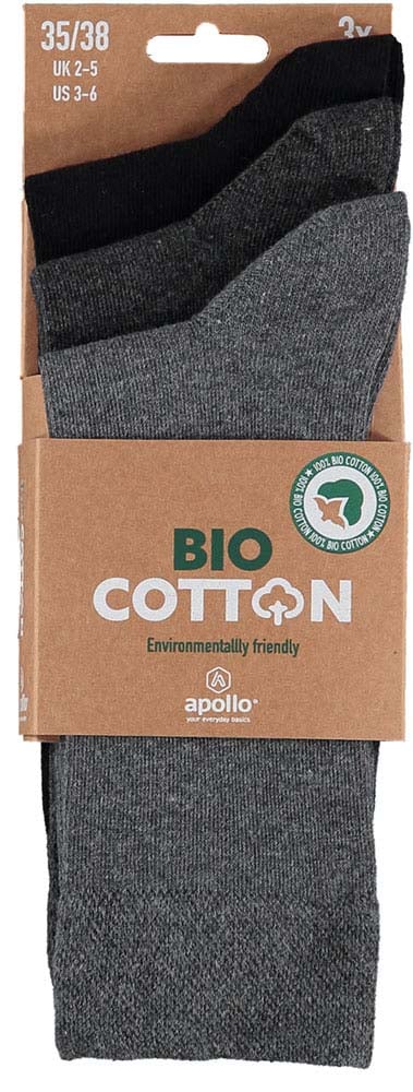Apollo - Sokken - Biologisch katoen - Grijs - 39-42