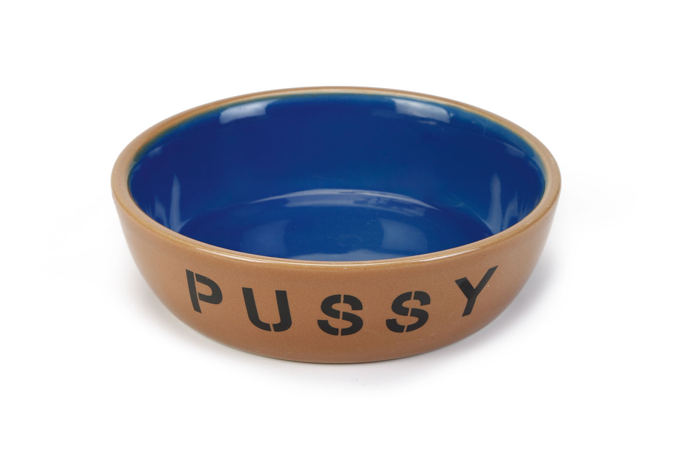 Beeztees Voerbak Pussy - Beige Blauw