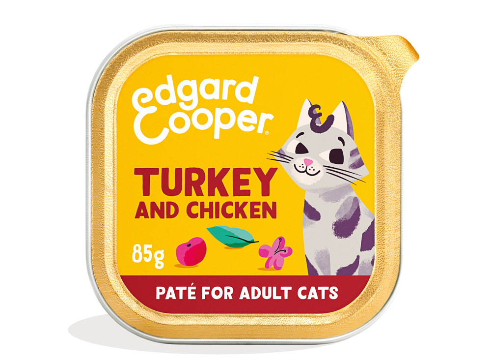 Edgard & Cooper Paté - Kattenvoer - 85 Gram - kip, kalkoen