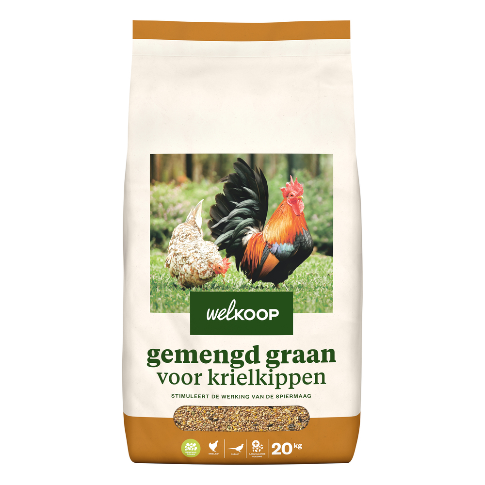 Welkoop Gemengd graan - Krielkippen - Kippenvoer - 20 Kilogram