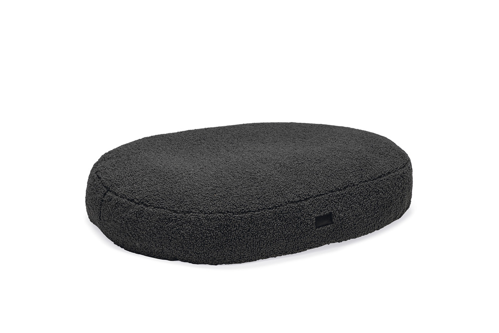 Designed by Lotte Yndis - Hondenkussen - Bouclé - Ovaal - antraciet - 15x60x65 cm - S