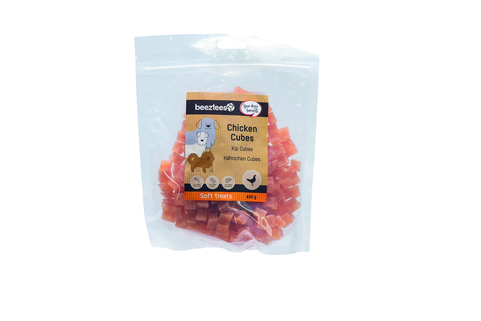Beeztees Cubes - Hondensnack - 400 Gram - kip