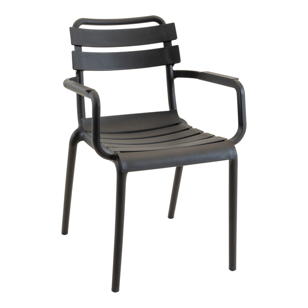 Lesli Living Torvi - Tuinstoel - Zwart - 56x81x54 cm