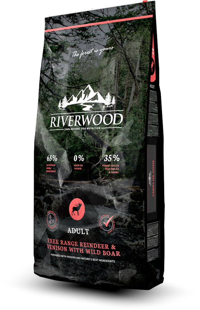 Riverwood  Adult - Hondenvoer - 12 Kilogram - hert, rendier