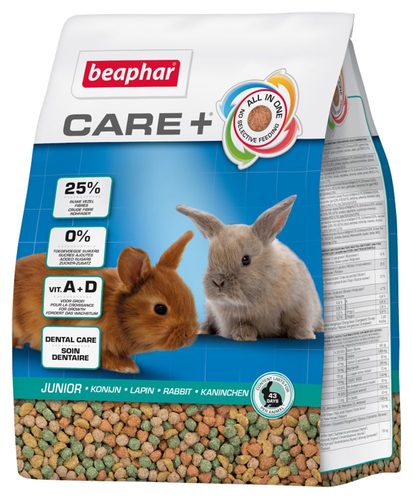 Beaphar Care + Konijn Junior - Konijnenvoer - 1.5 Kilogram