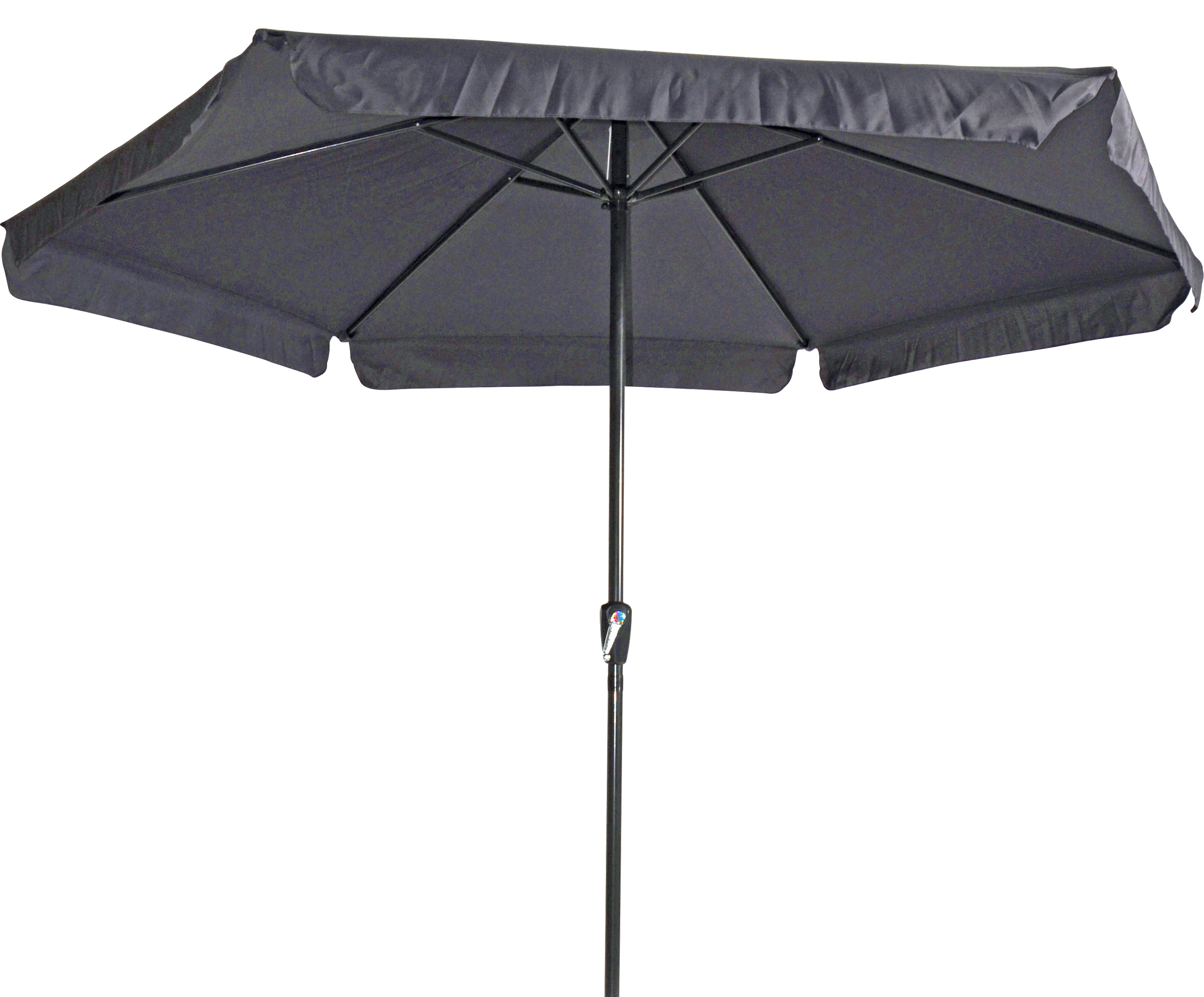 Lesli Living Gemini Stokparasol - Parasol - Grijs - 300 cm Lesli Living Gemini Stokparasol - Parasol - Grijs - 300 cm