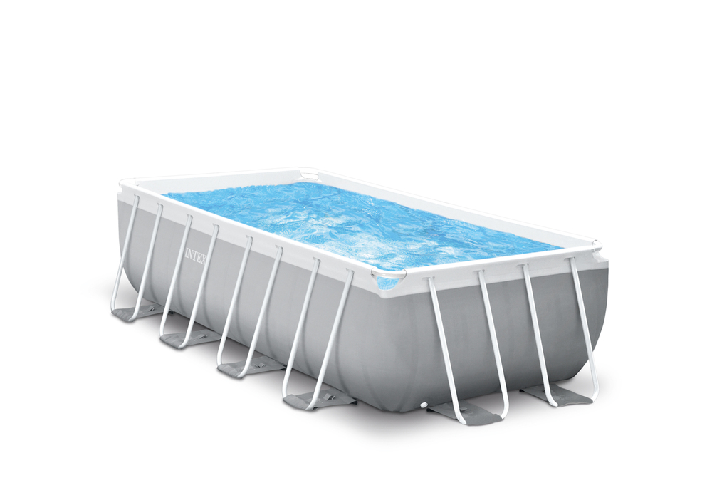 Intex Prism Frame Pool - Zwembad - Grijs - 100x200x400 cm