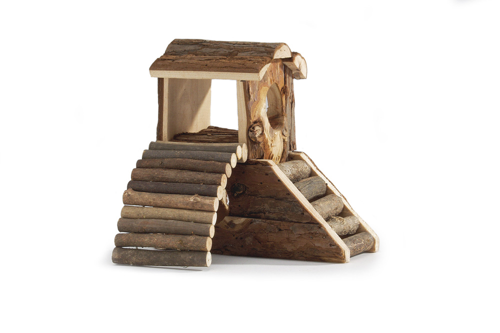 Beeztees Forest Speeltoren   - Knaagdierspeelgoed - 15x11x17 cm