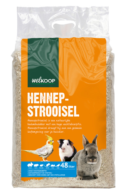 Welkoop Hennepstrooisel - Bodembedekker - 48 Liter