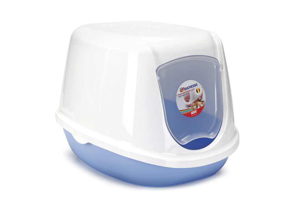 SAVIC Duchesse Kittenbak - Kattenbak - Blauw - 32x44x44 cm