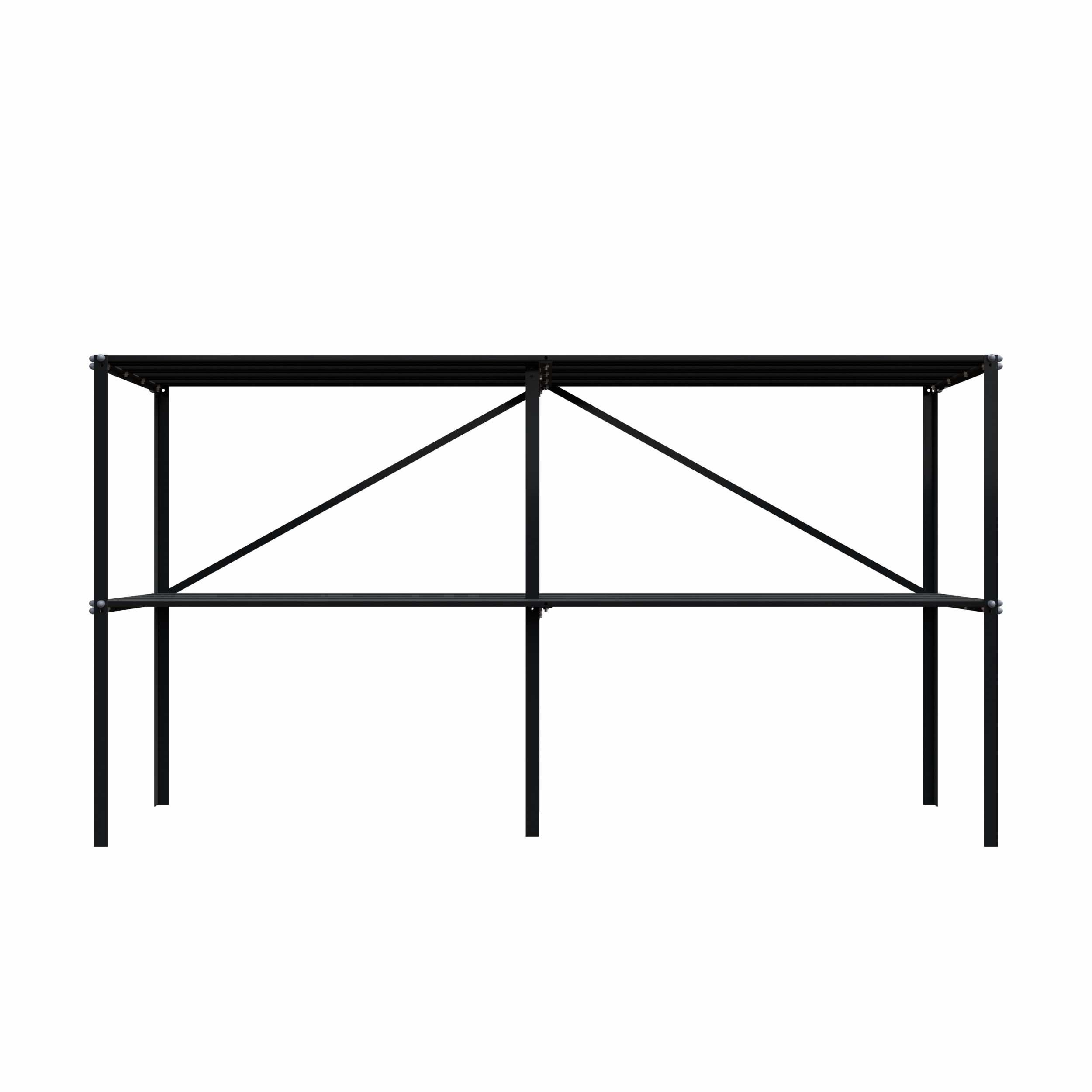 Royal Well - Kweektafel - Zwart - 90x185x45 cm Royal Well - Kweektafel - Zwart - 90x185x45 cm