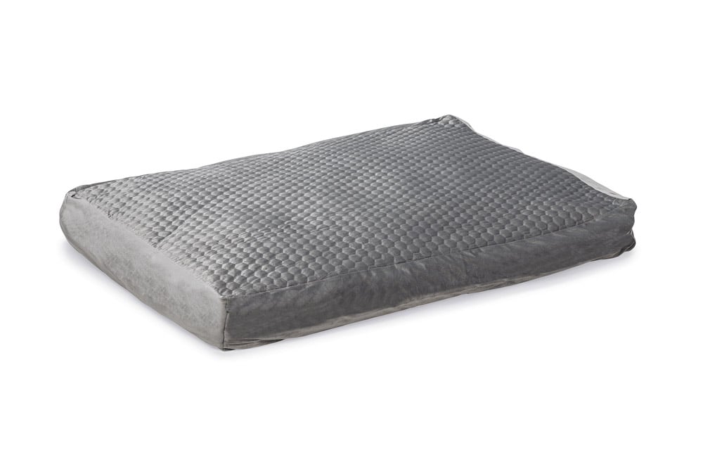 Karlie Velvet - Hondenkussen - Donkergrijs - 15x70x100 cm - Groot