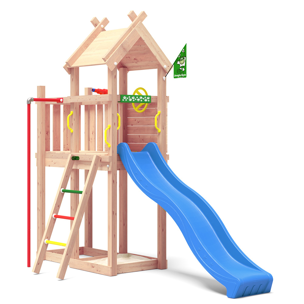 Jungle Gym Otta Grenen - Speeltoestel - Donker groen - Grenenhout