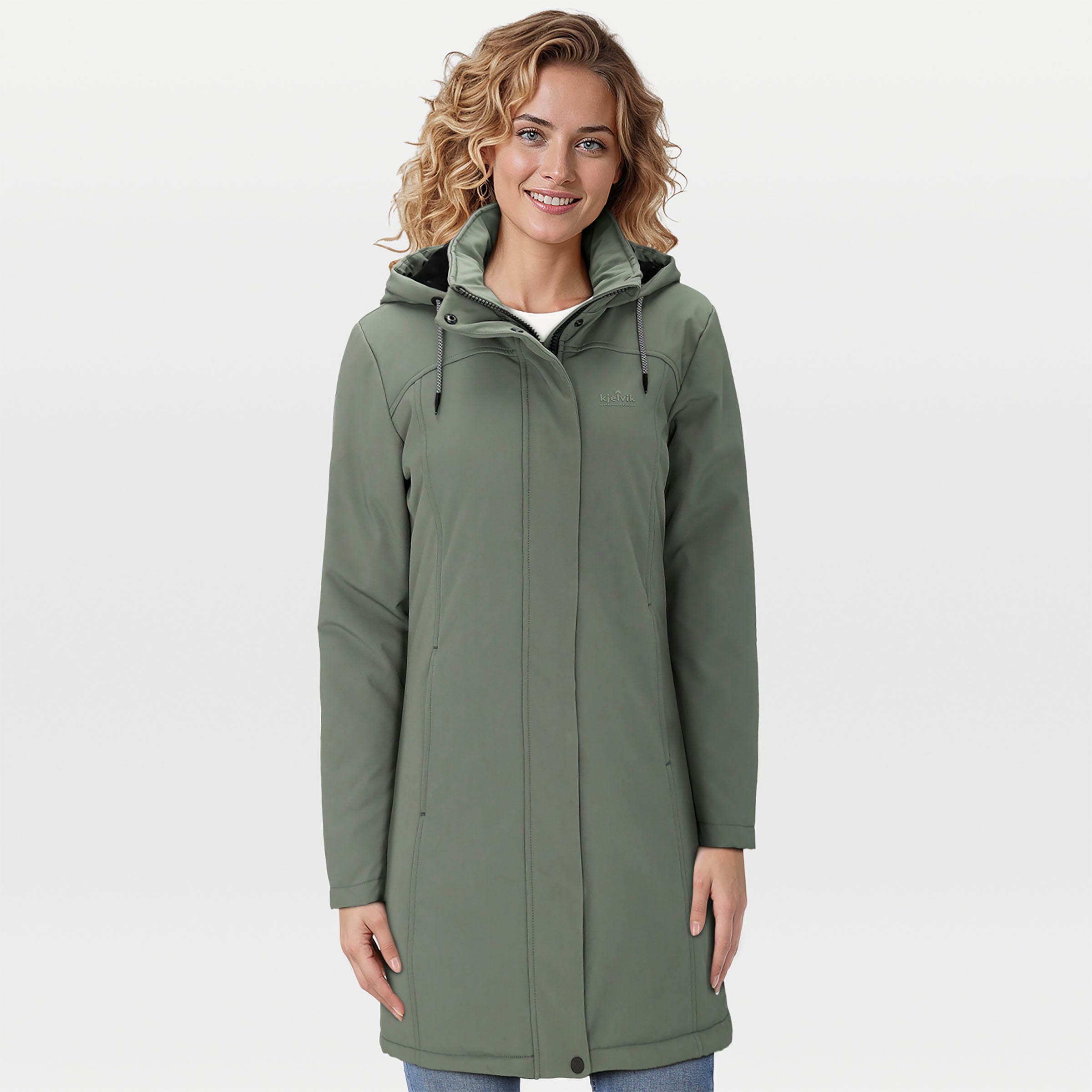 Kjelvik Siena - Softshell jas - Donkergroen - 40