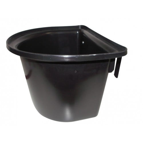Horse Harmony Voerbak hangend 14L - Stalbenodigdheden - 14 Liter - Zwart - 25.5x38.5x36 cm