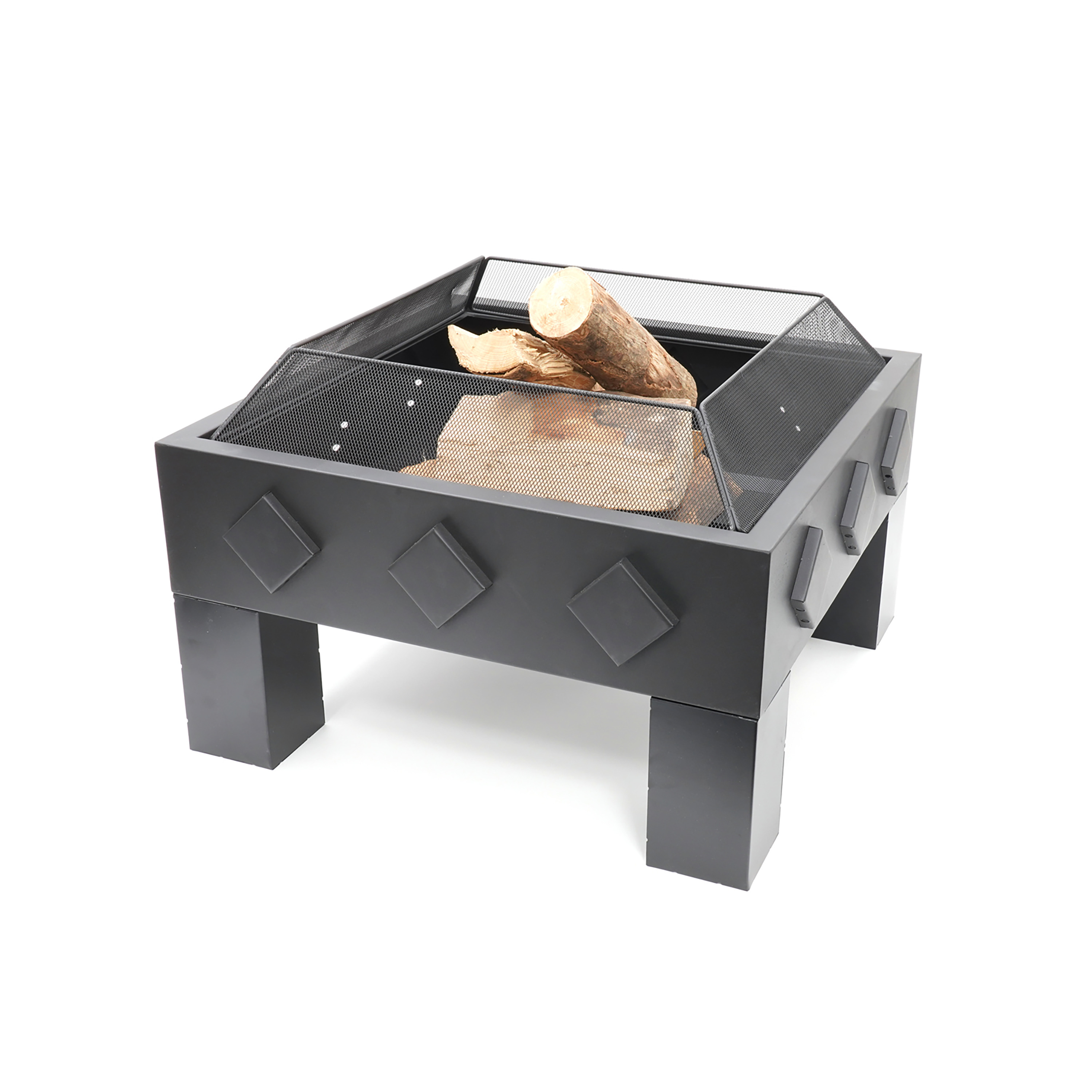 HEAT Kvadrat - Vuurschaal - Rond - Zwart - Staal