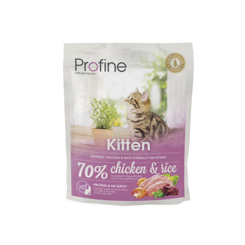Profine Kitten - Kattenvoer - 0.3 Kilogram - rijst, kip