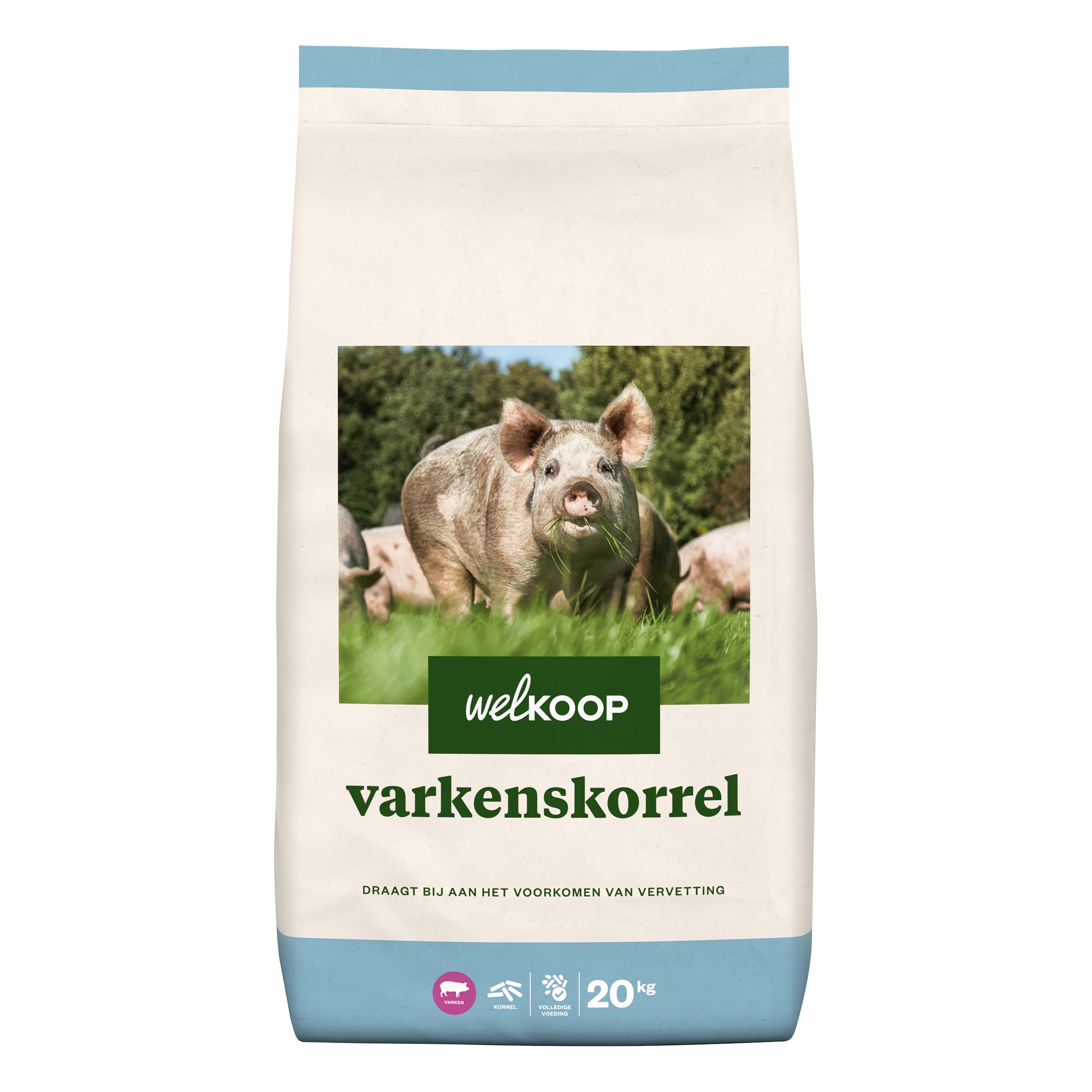 Welkoop Varkenskorrel - Varkensvoer - 20 Kilogram