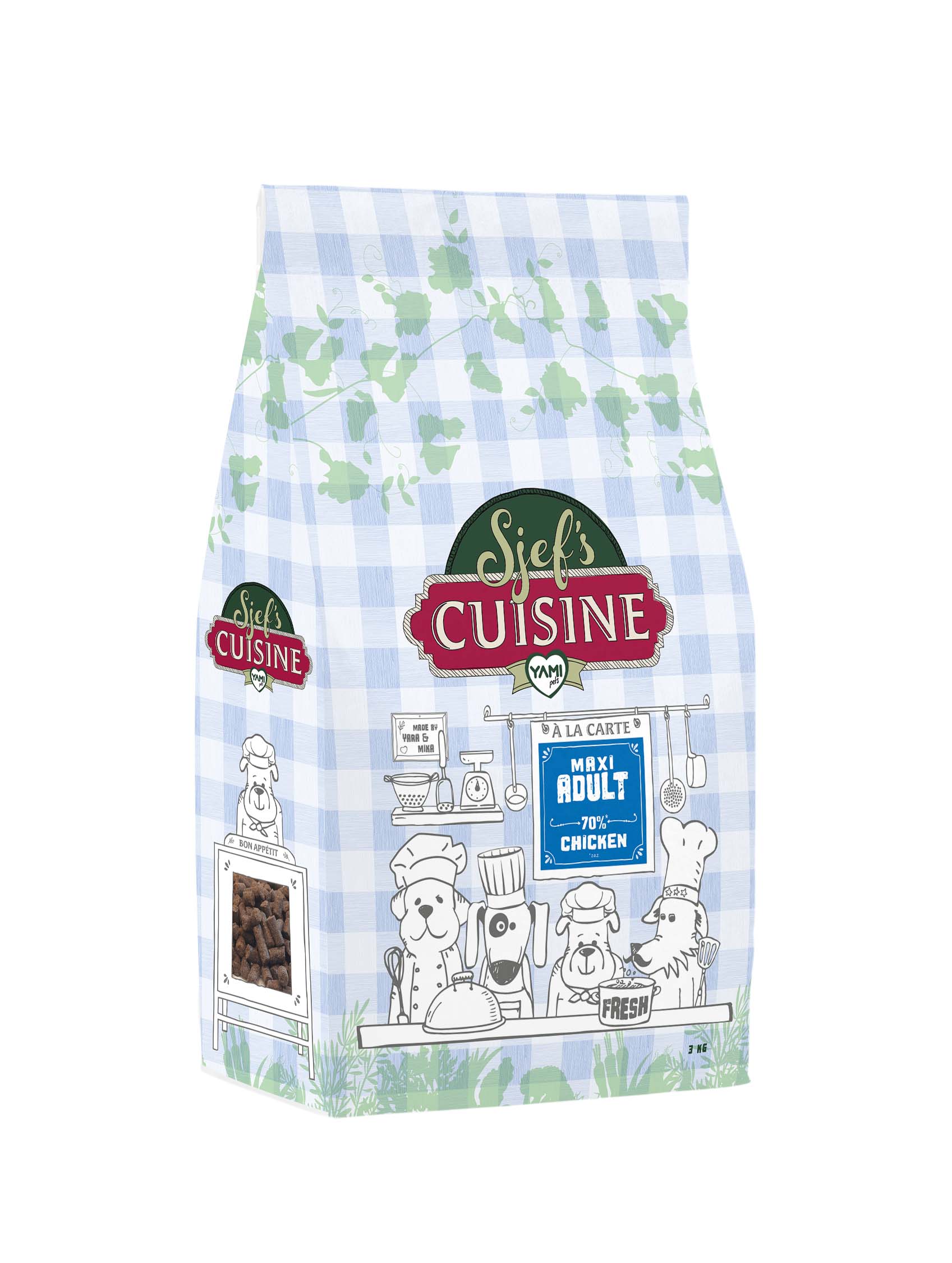 Sjef's Cuisine Maxi Adult - Hondenvoer - 12.5 Kilogram - kip