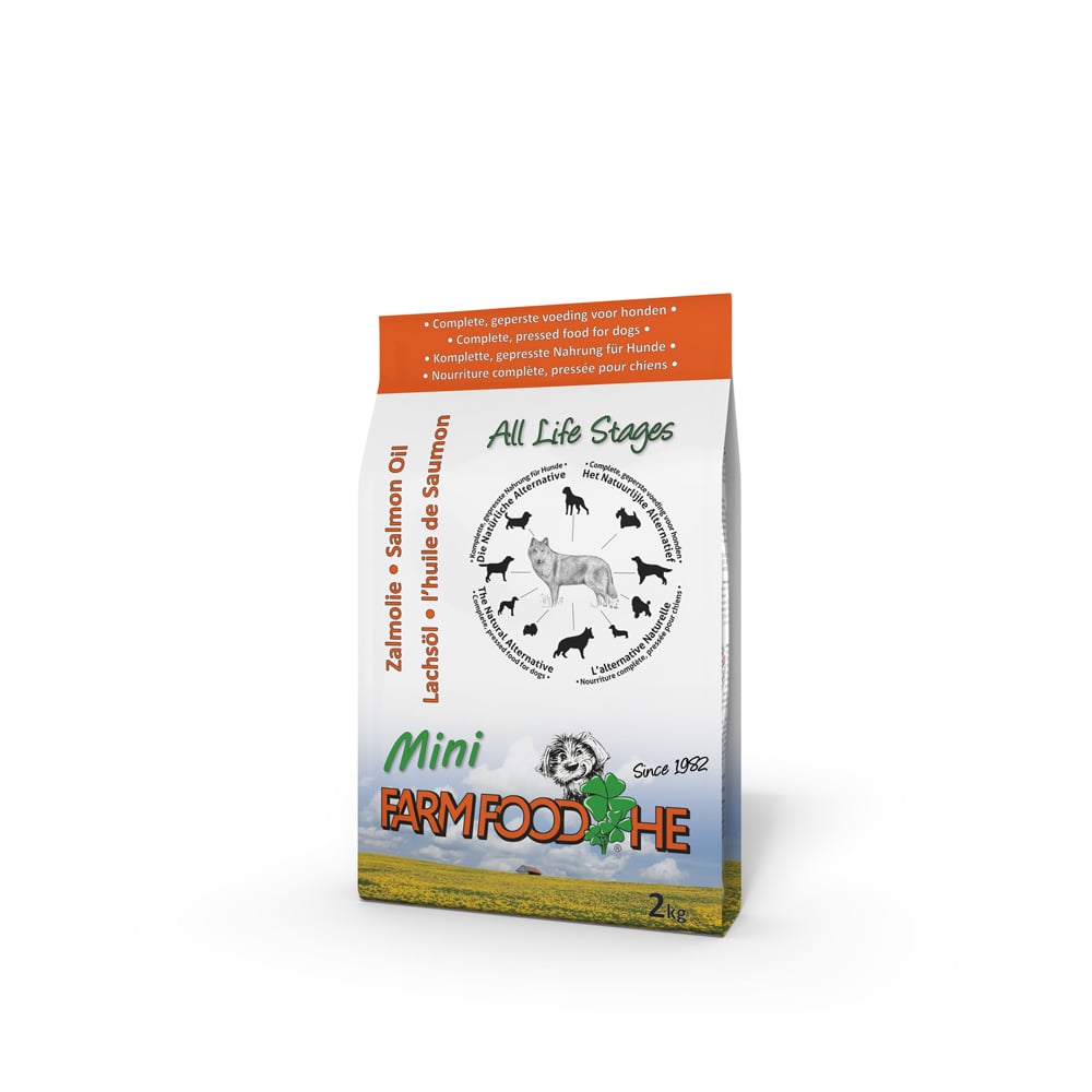 Farm Food HE Zalmolie Mini - Hondenvoer - 2 Kilogram - Zalm