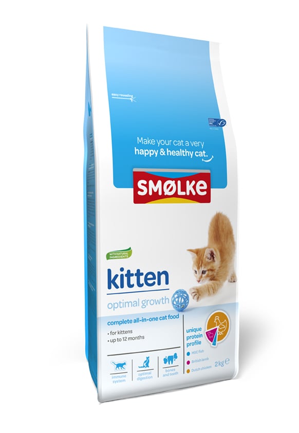 Smölke Kitten - Kattenvoer - 2 Kilogram - vis, lam, kip