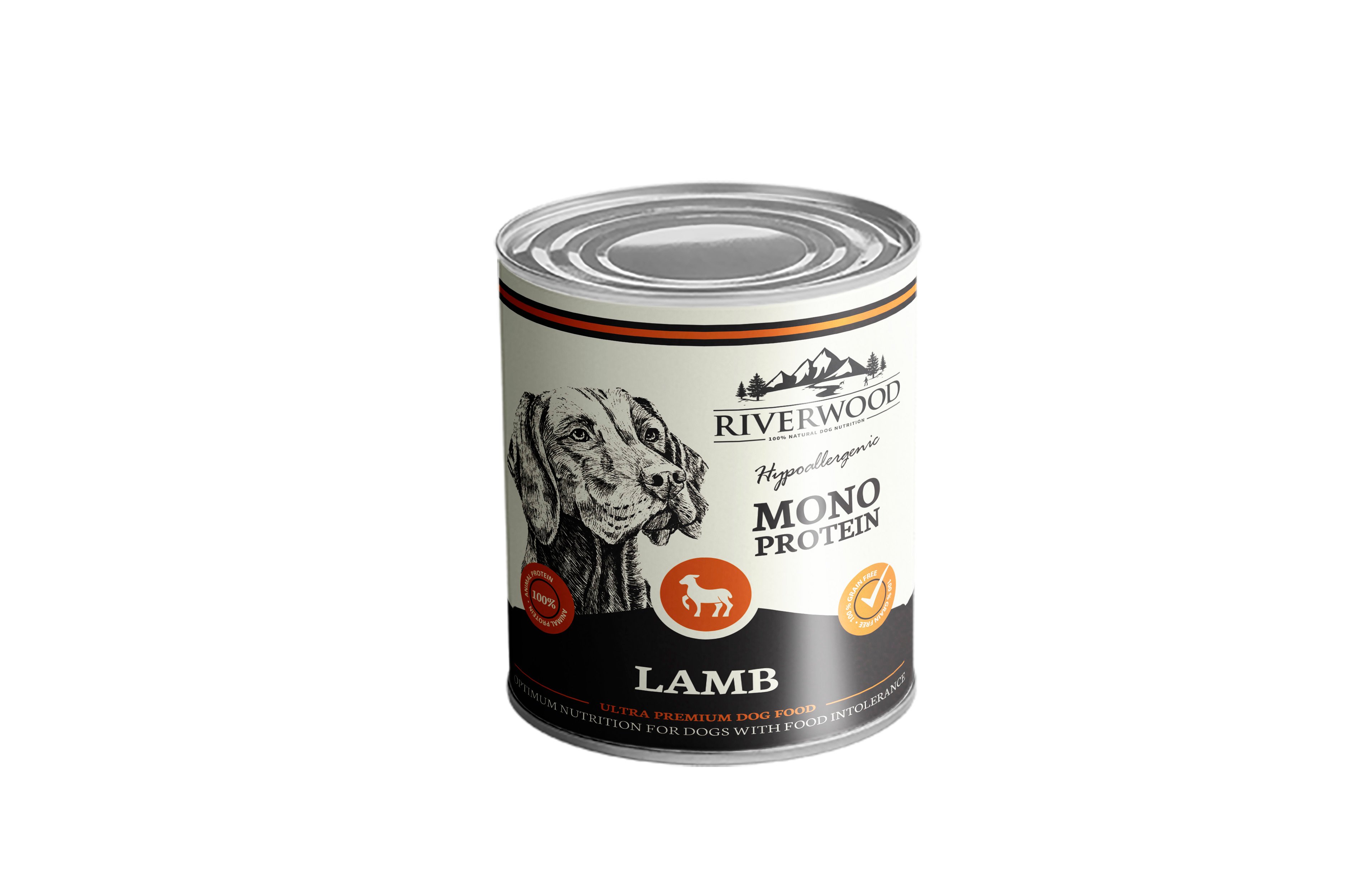 Riverwood Mono Proteïne - Hondenvoer - 400 Gram - lam