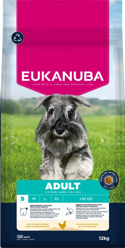 Eukanuba Adult Small - Hondenvoer - 12 Kilogram - kip Eukanuba Adult Small - Hondenvoer - 12 Kilogram - kip