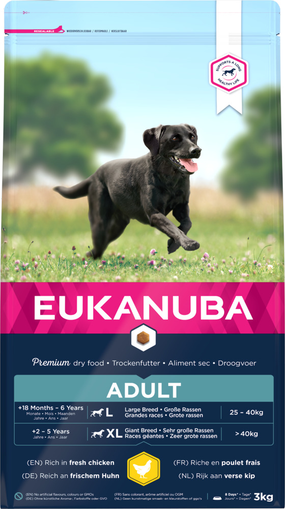 Eukanuba Active Adult Large - Hondenvoer - 3 Kilogram - kip